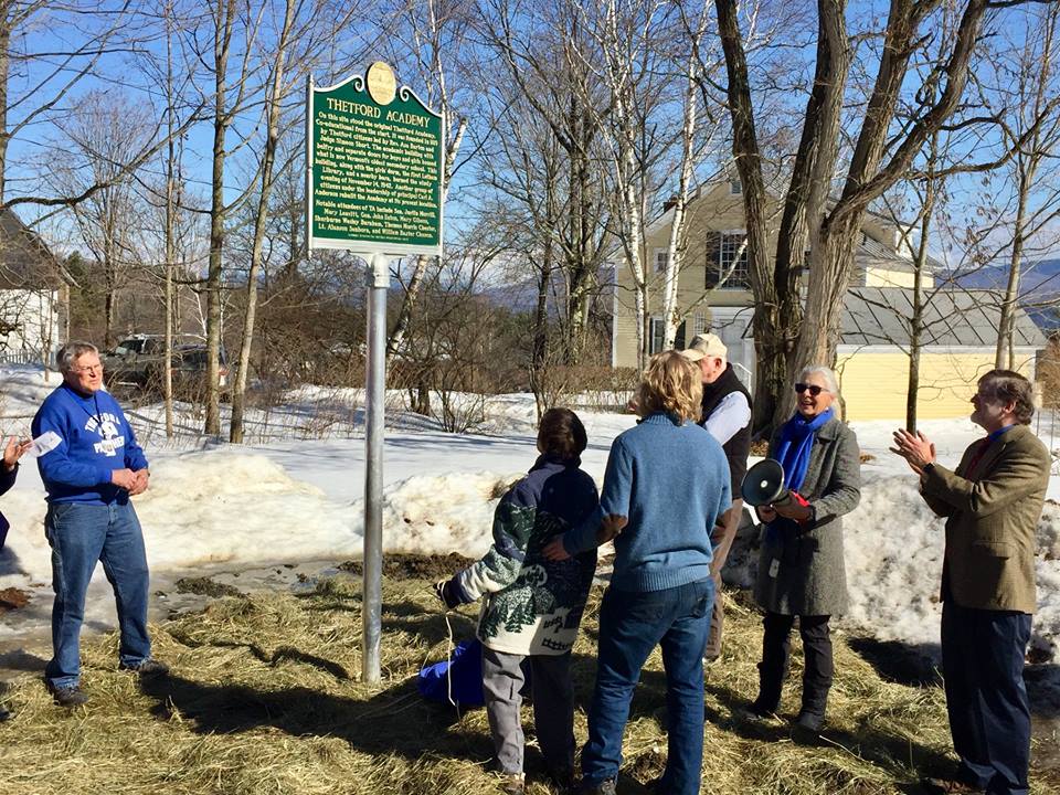 Town of Thetford’s first Historical Marker dedicated on TA’s 200th Birthday Town of Thetford’s first Historical Marker dedicated on TA’s 200th Birthday