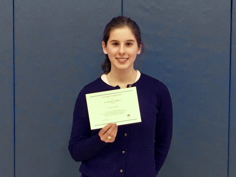 Emma Bauer named National Merit Scholarship Finalist Emma Bauer named National Merit Scholarship Finalist