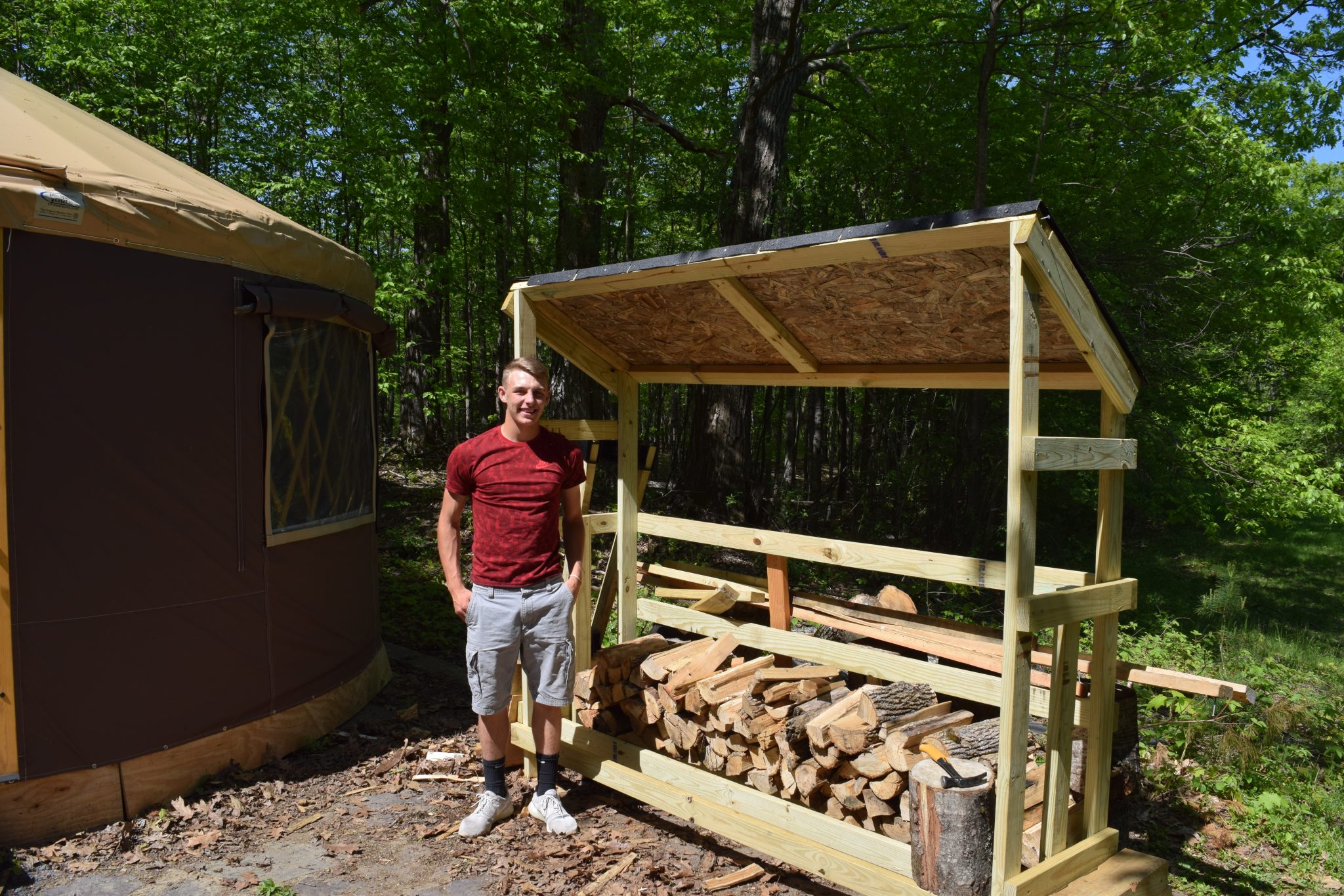 how to build an outdoor firewood storage shed how-tos diy