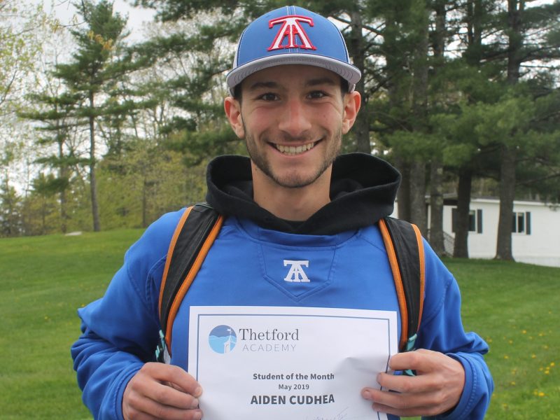 May Student of the Month: Aiden Cudhea ’19 May Student of the Month: Aiden Cudhea ’19