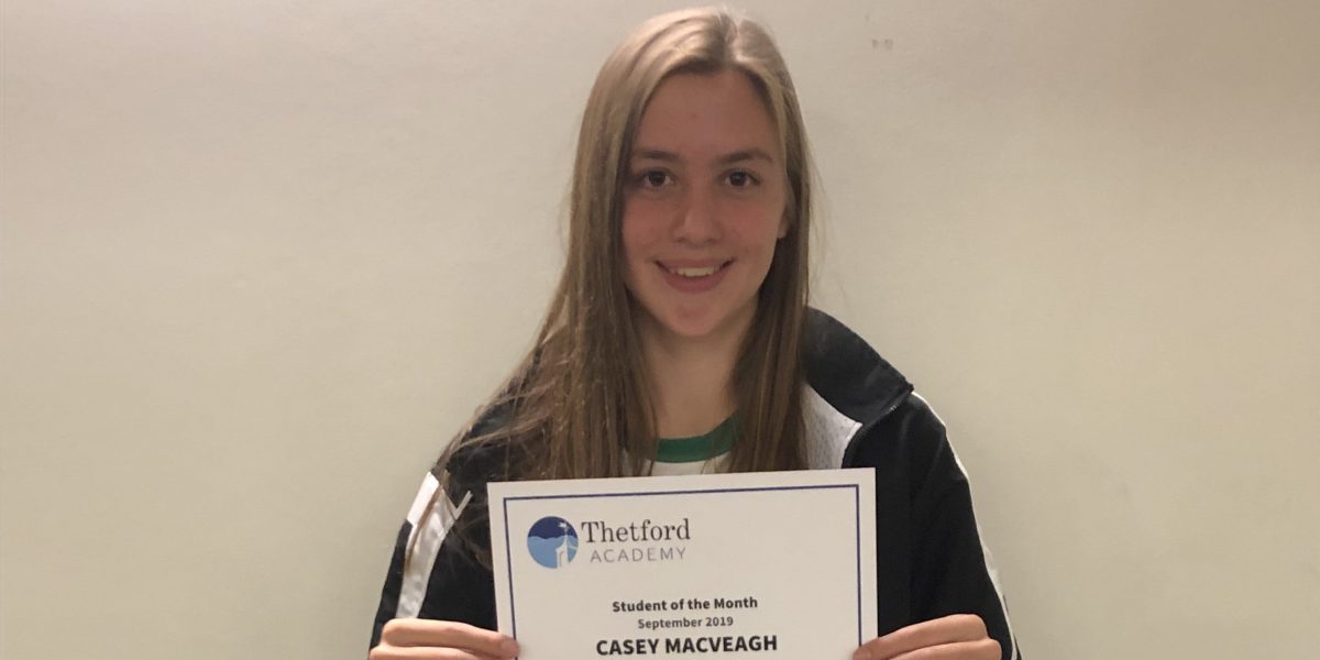Student of the Month: Casey MacVeagh ’20 Student of the Month: Casey MacVeagh ’20