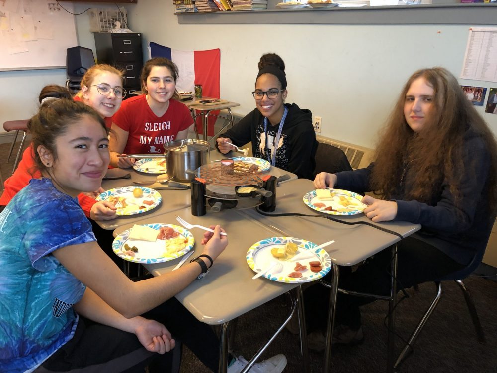 French Students Ring in New Year with Raclette French Students Ring in New Year with Raclette
